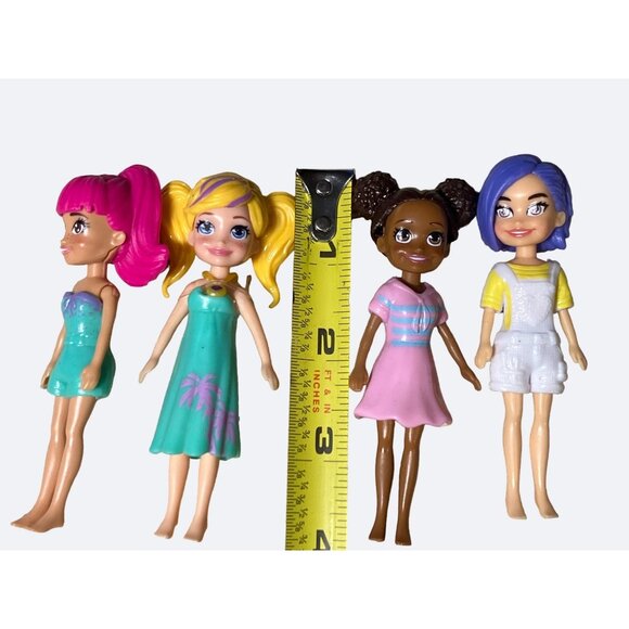 Polly Pocket Smoothie Splash Pack. Smoothie Stand  Accessories and 4 Dolls - Picture 6 of 8